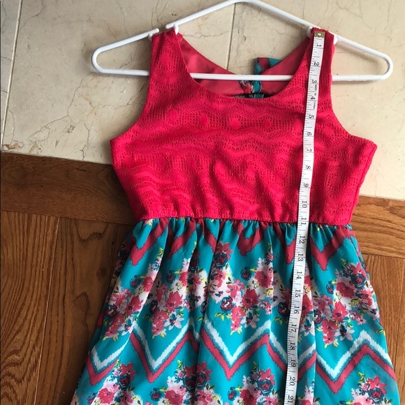 Cute Patterned High-Low Dress - Picture 6 of 8